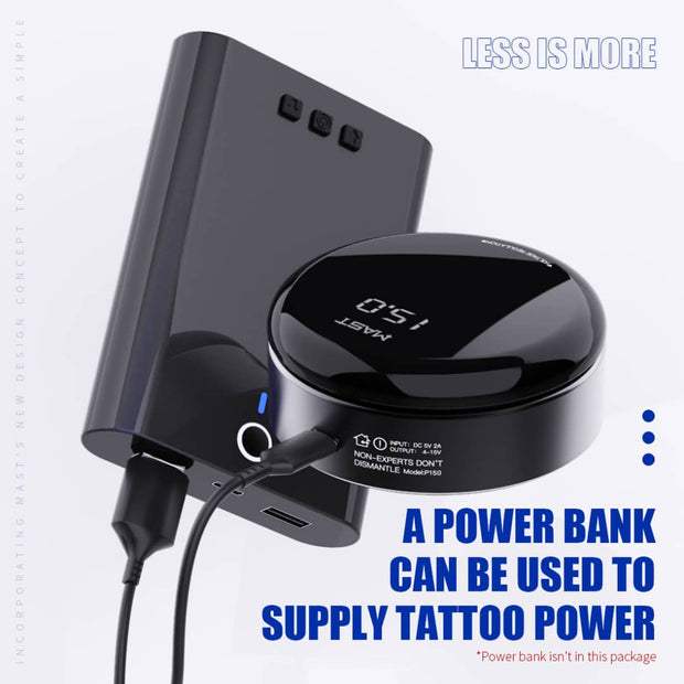 Mast Circle Tattoo Power Supply OLED Simple Power for Tattoo Machines