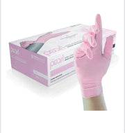 UniGloves Pink Nitrile powder free