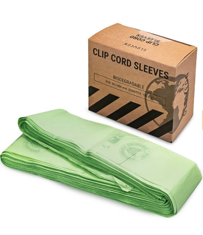 Biogradable clip cord sleeves