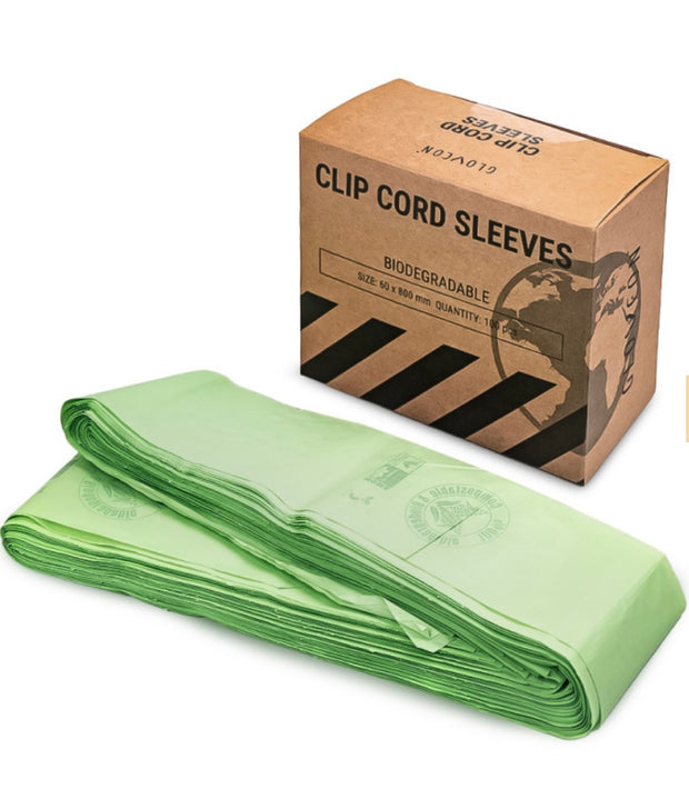 Biogradable clip cord sleeves