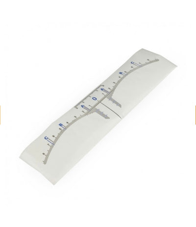 Disposable sticky ruler