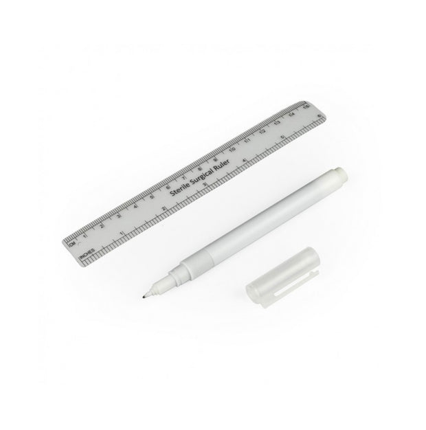Sterile surgical marker+ruler