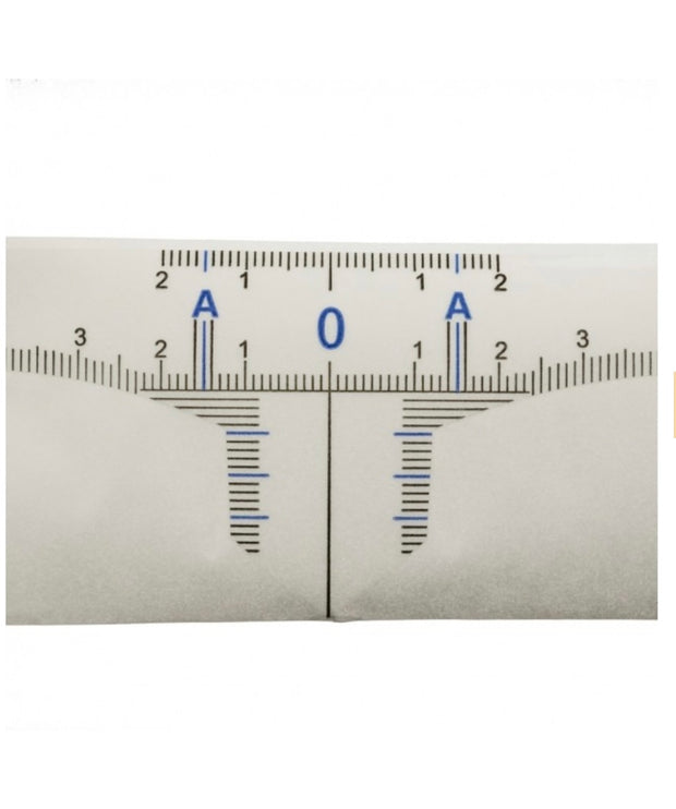 Disposable sticky ruler