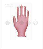 UniGloves Pink Nitrile powder free