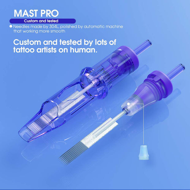 Mast Pro Tattoo Cartridges Needles 0.35MM Round Liner- Box of 20