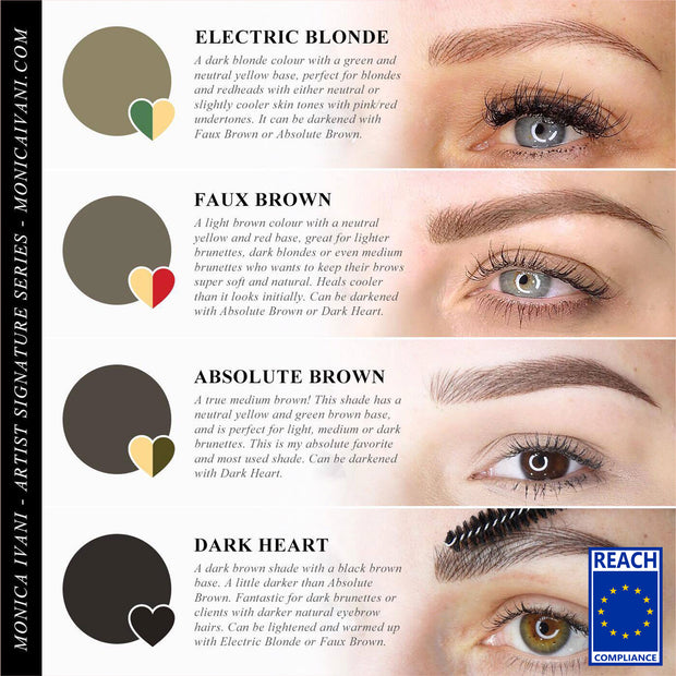 Monica Ivani® - Signature Series Eyebrow Pigments - EU REACH